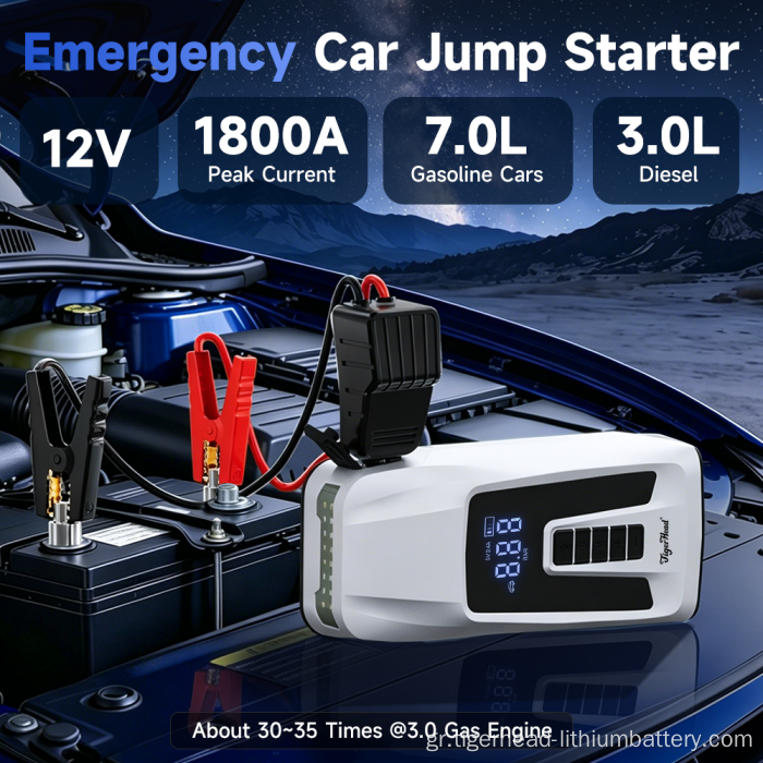 4-σε-1 Φορητό Αυτοκίνητο Jump Starter